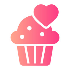 cupcake gradient icon