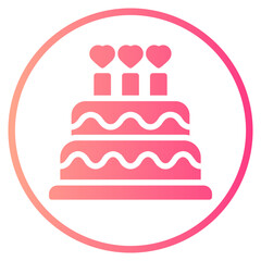 cake gradient icon