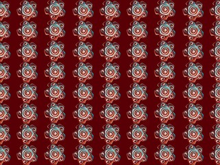 seamless, pattern with flowers, vector illustration