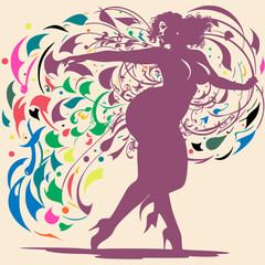 Ritmo de Comunidad: Baile Vector Inclusivo con Figuras Diversas