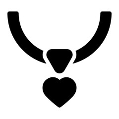 necklace glyph icon