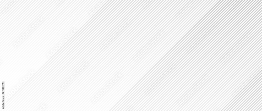 Poster abstract thin diagonal lines background. slanted parallel grey stripes wallpaper. vector light silve