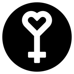 woman glyph icon