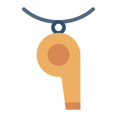 Whistle colorful flat icon