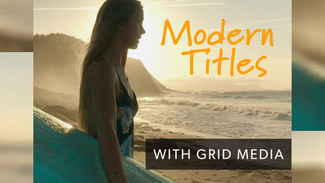 Repeating Revolving Media Grid With Titles