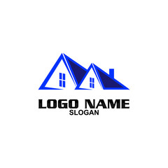 Creative home logo on clean background.