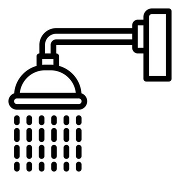 recommend clip art: Shower outline icon
