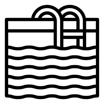 recommend clip art: Pool outline icon