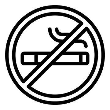 recommend clip art: No Smoking outline icon