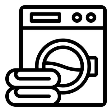 recommend clip art: Laundry outline icon