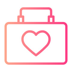 medical kit gradient icon