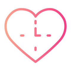 time and date gradient icon
