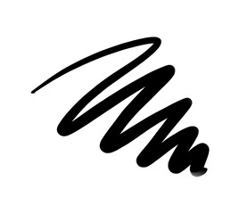 abstract black stroke element