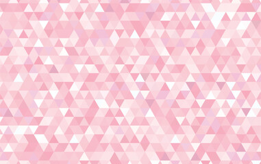 ピンク色の三角形の幾何学パターン背景