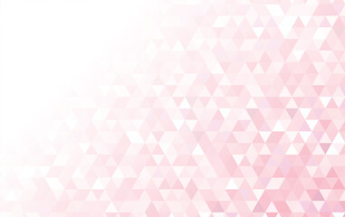 ピンク色の三角形の幾何学パターン背景