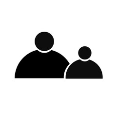 people network icon on white background