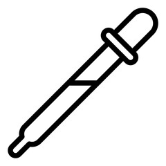 Dropper black outline icon