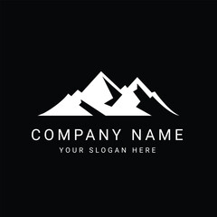 Scenic Mountain Logo Background
