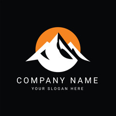 Special Design with Mountain and Rising Sun Logo
