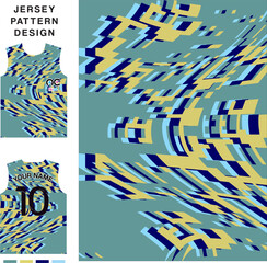Abstract art concept vector jersey pattern template for printing or sublimation sports uniforms football volleyball basketball e-sports cycling and fishing Free Vector.
