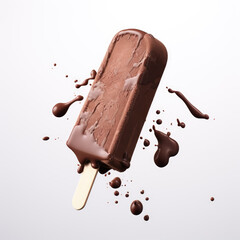 Delicious chocolate sorbet ice cream