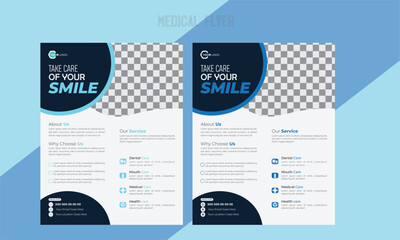 Business flyer template corporate design.
