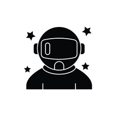 Astronaut icon design. isolated on white background. vector illustration