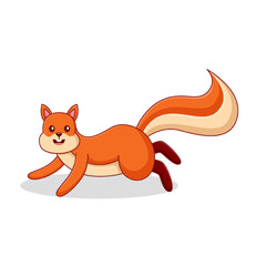 Cute Squirrel Character Design Illustration