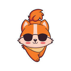 Cute Dog Character Design Illustration