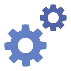 Gear colorful flat icon