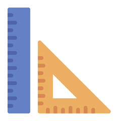 Ruler colorful flat icon