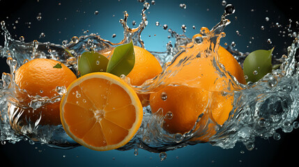 Orange commercial shooting close-up PPT background poster wallpaper web page
