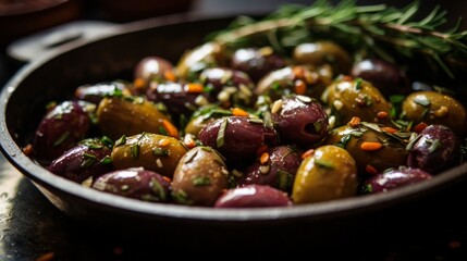 Fototapeta premium stew with potatoes and vegetables generated by AI