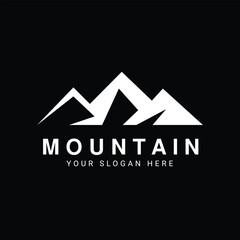 Sleek and Modern Mountain Logo