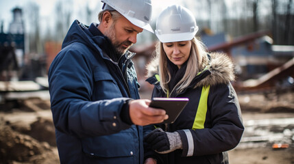 Fototapeta premium workers at work