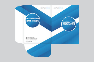 modern design template for marketing folder