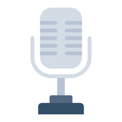 Microphone colorful flat icon