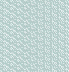 Geometric abstract hexagonal seamless light blue and white background. Geometric modern ornament. Seamless modern pattern