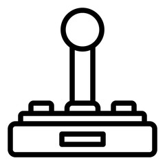 Joystick black outline icon