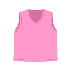 Vest mock up vector template