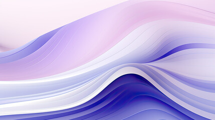 Periwinkle and Lilac Wavy Line Repeating Pattern on White