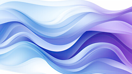 Fototapeta premium Periwinkle and Lilac Wavy Line Pattern