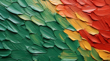 Fototapeta premium Oil painting close up with thick heavy brush strokes