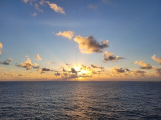Sunset Over the Ocean