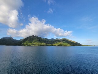 lake and mountains