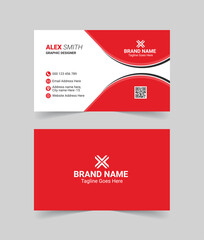 Creative modern clean and simple corporate business card and visiting card template 