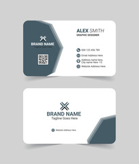 Creative modern clean and simple corporate business card and visiting card template 