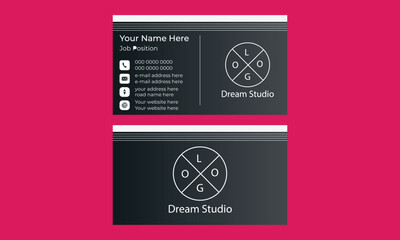 n elegant luxury Modern Creative & Clean business card template.set to print with vector & illustration. 