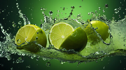 Lime commercial shooting close-up PPT background poster wallpaper web page