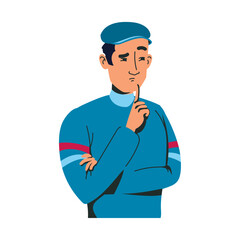 man thinking situation